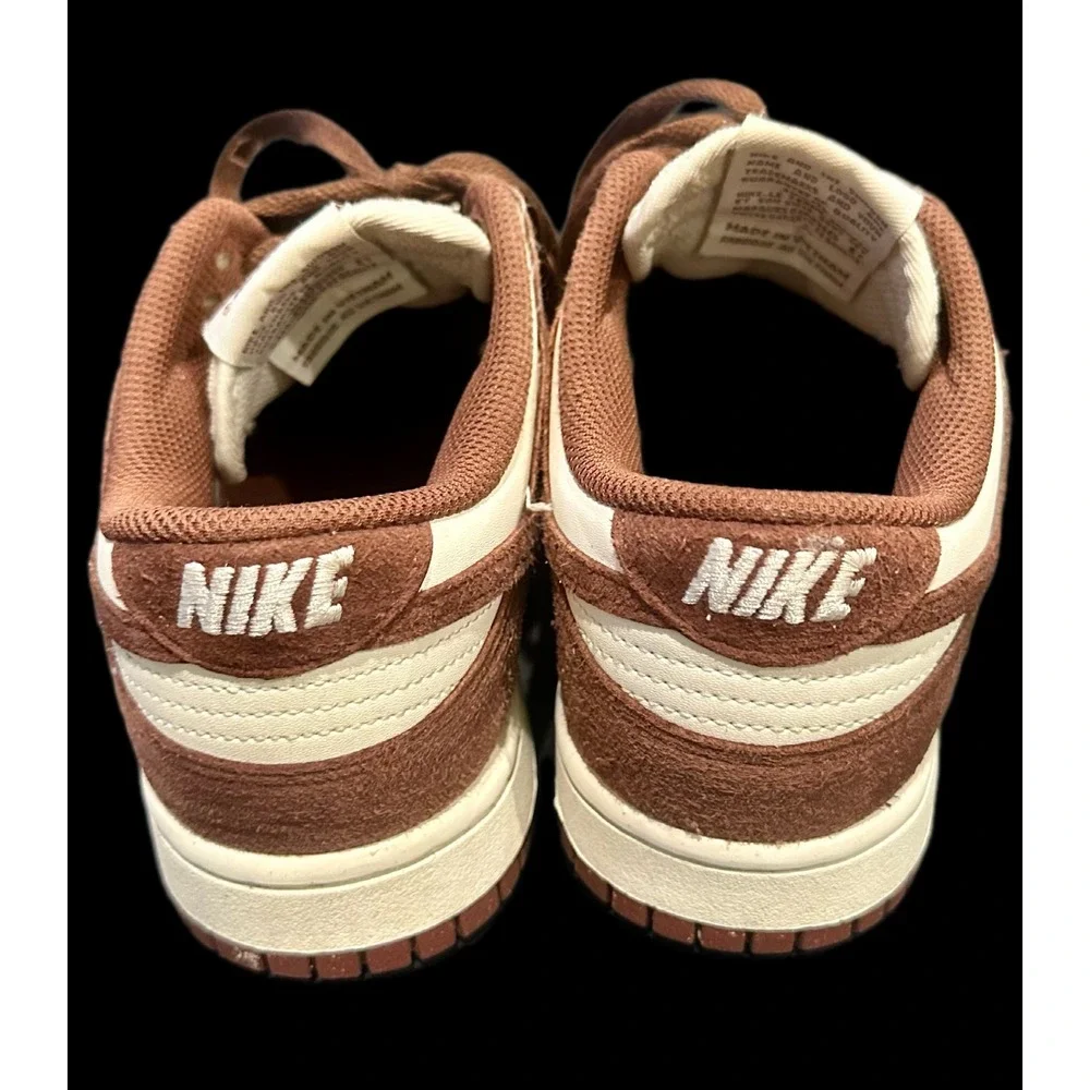 Nike Dunk Low Cacao Wow Sail Brown Suede Women HJ7673-001 Size 7.5 Sneaker